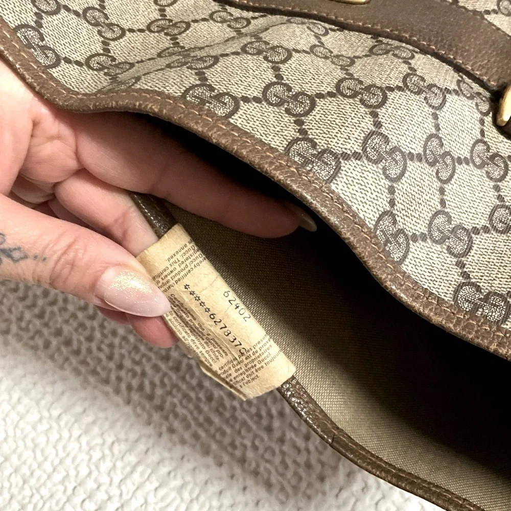 Vintage Gucci Brown Tote Bag